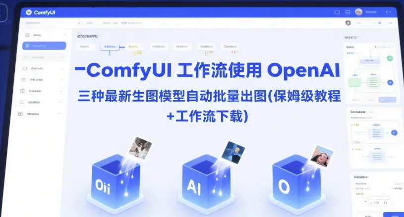 ComfyUI 工作流使用 OpenAI 三种最新生图模型自动批量出图(保姆级教程+工作流下载)-续财库