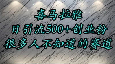 喜马拉雅，小而精的流量赛道，日进500+精准创业粉-续财库