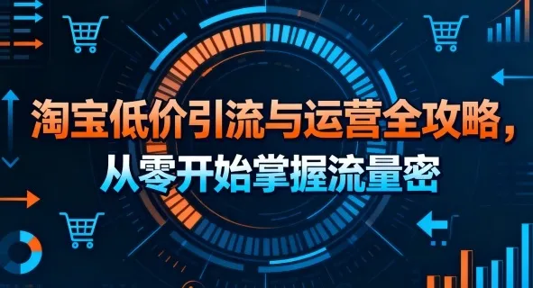 淘宝低价引流与运营全攻略，从零开始掌握流量密码-续财库