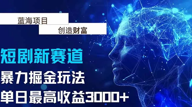 抖音新赛道，暴力掘金玩法，单日收益最高3000+-续财库