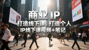 商业IP打造线下课，打造个人 IP线下课视频+笔记-续财库