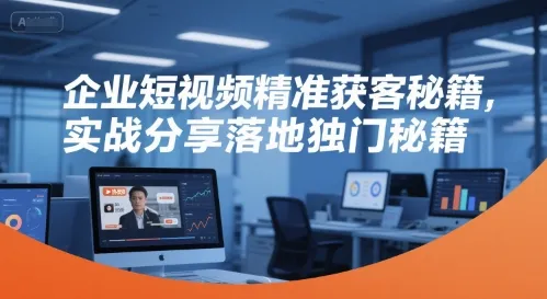 企业短视频精准获客秘籍，实战分享落地独门秘籍-续财库
