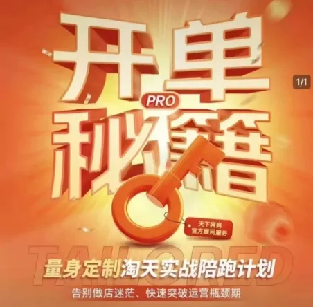 淘宝开单秘籍PRO,量身定制淘天实战陪跑计划,告别做店迷茫、快速突破运营瓶颈期(更新6月)-续财库