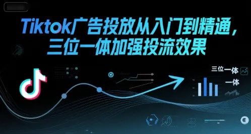 Tiktok广告投放从入门到精通，三位一体加强投流效果-续财库