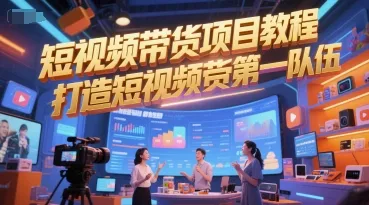 短视频带货项目教程,打造短视频带货第一队伍-续财库