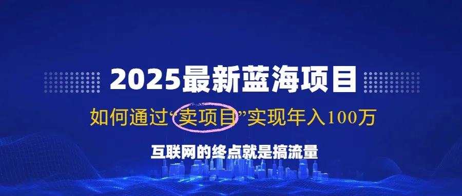 2025最新蓝海项目,零门槛轻松复制,月入10万+,新手也能操作!-续财库