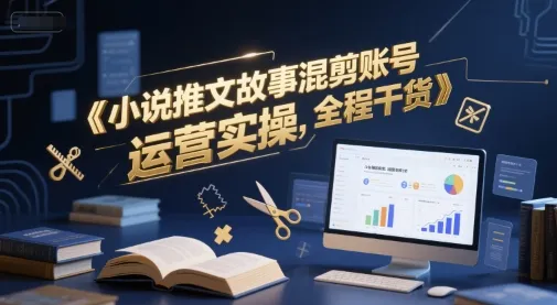小说推文故事混剪账号运营实操，全程干货-续财库