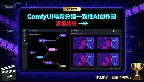 ComfyUI电影分镜一致性AI创作班，前沿技术，颠覆传统-续财库