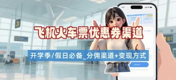 学生党必看！机票火车票优惠券申请渠道 + 项目打法，开学季节日速存-续财库