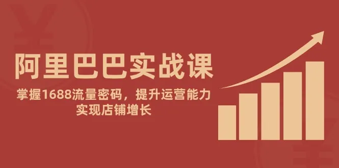 阿里巴巴实战课：掌握1688流量密码，提升运营能力，实现店铺增长-续财库